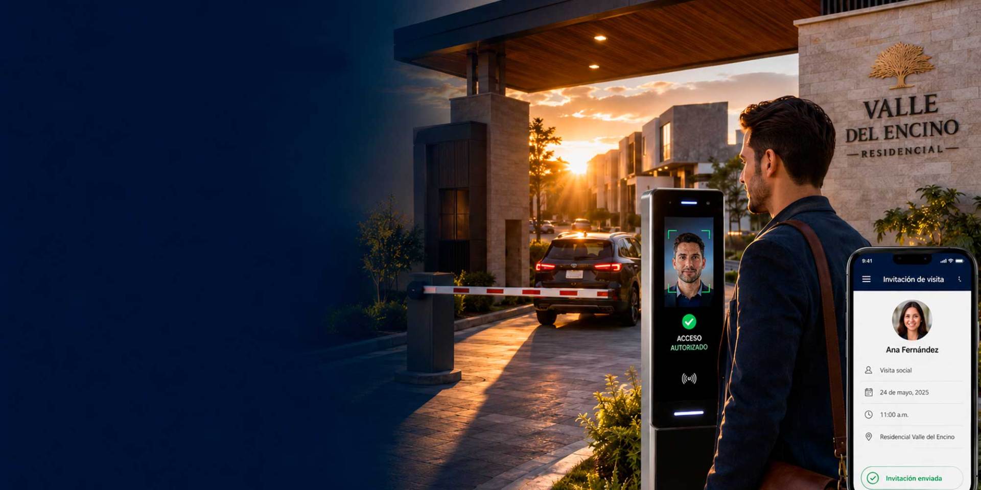 control de acceso para fraccionamiento